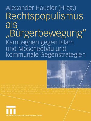 cover image of Rechtspopulismus als "Bürgerbewegung"